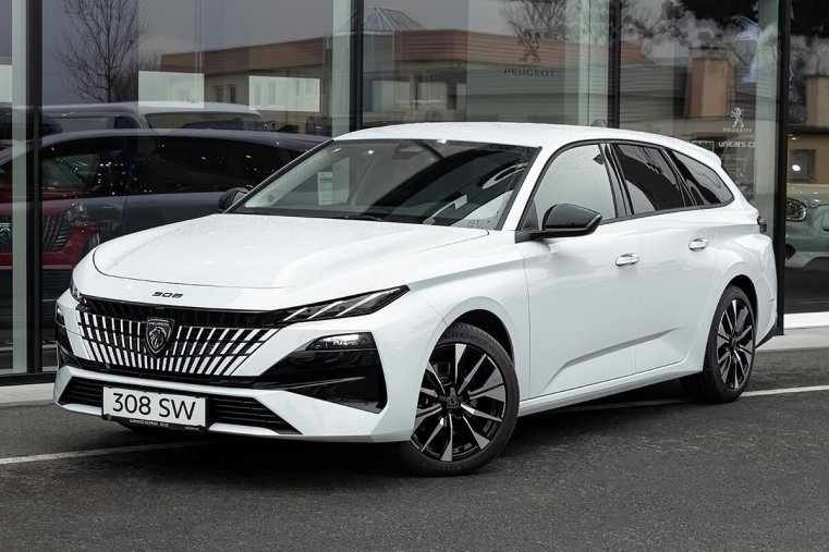 Peugeot 308, Peugeot 308 1,2 SW ALLURE Hybrid 145 e-DCS, barva bílá