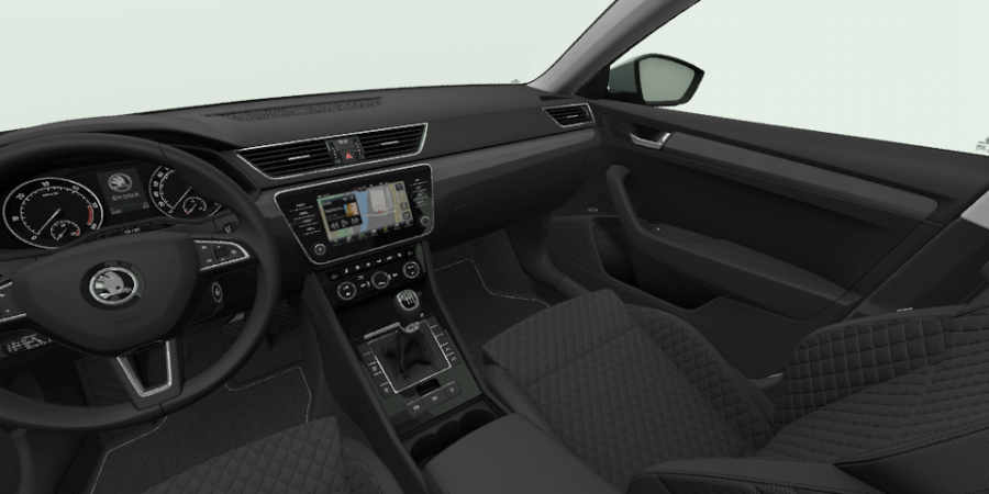 Škoda Superb, 2,0 TDI 110 kW 6-stup. mech., barva stříbrná
