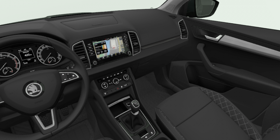 Škoda Karoq, 1,0 TSI 85 kW 6-stup. mech., barva šedá