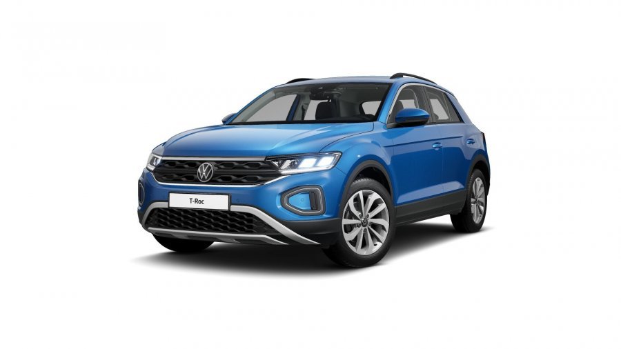 Volkswagen T-Roc, T-Roc Life 1,5 TSI 110 kW 7DSG, barva modrá