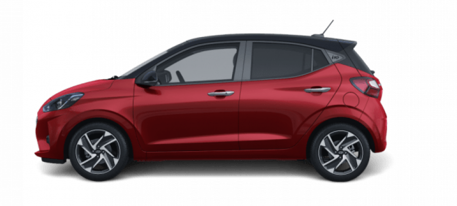 Hyundai i10, 1,2i 62 kW (95 NAT) 5 st. aut, barva červená