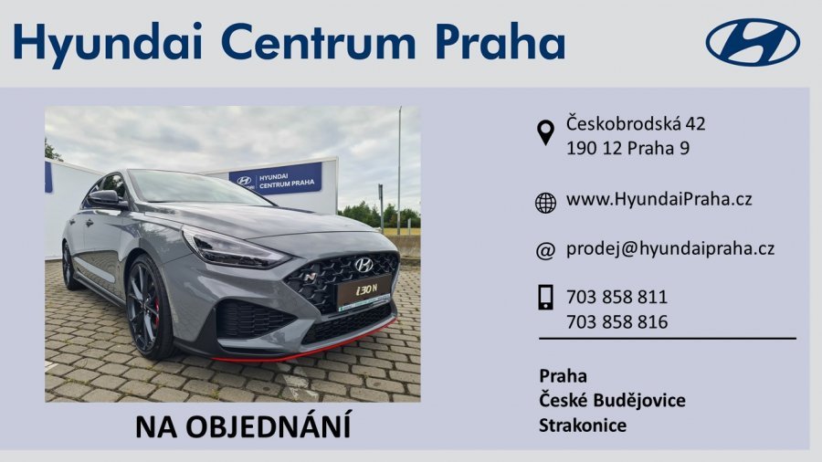 Hyundai i30, 2,0 T-GDI 206 kW (95 NAT) 8 st. DCT, barva šedá