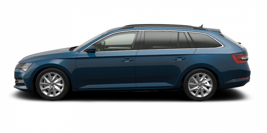 Škoda Superb, 1,4 TSI iV 160 kW 6-stup. automat., barva modrá