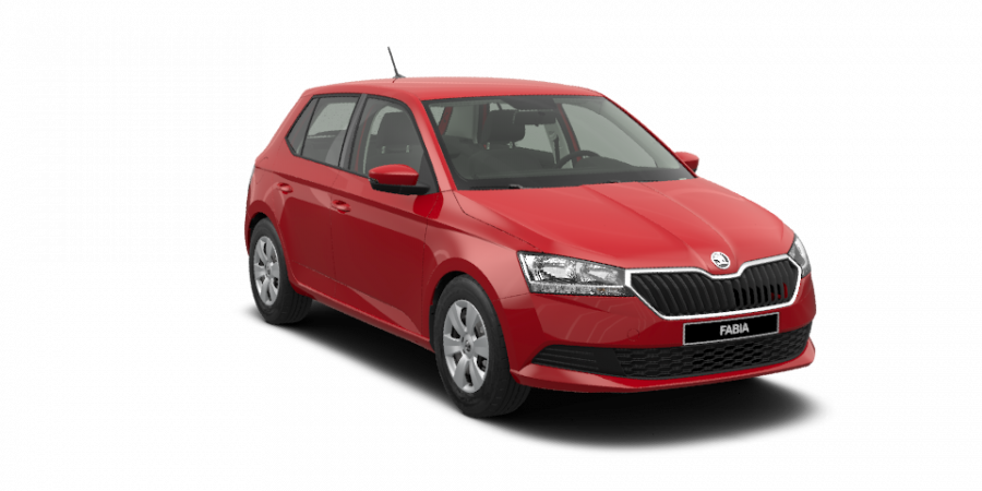 Škoda Fabia, 1,0 MPI 44 kW 5-stup. mech., barva červená