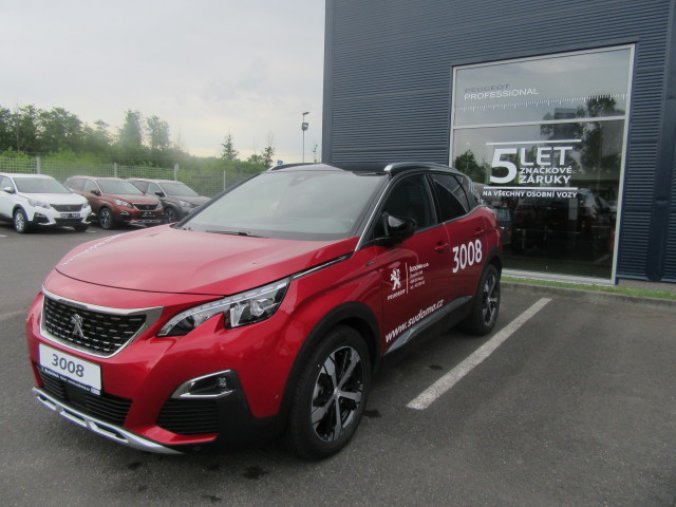 Peugeot 3008, GT LINE 1,6 THP 165 EAT6, barva červená