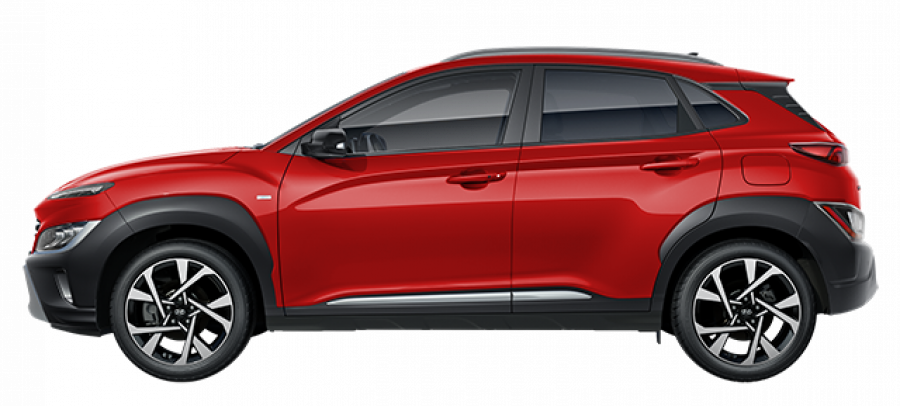 Hyundai Kona, 1,0 T-GDI 88 kW (95 NAT) 7 st. DCT, barva červená