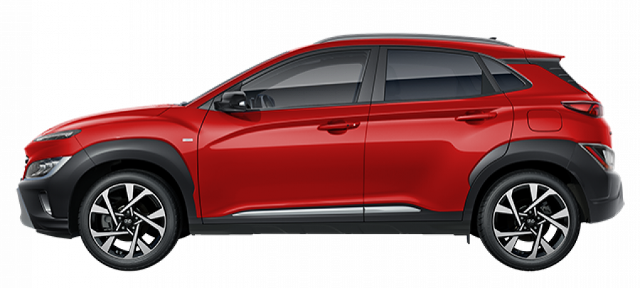 Hyundai Kona, 1,0 T-GDI 88 kW (95 NAT) 6 st. man, barva červená