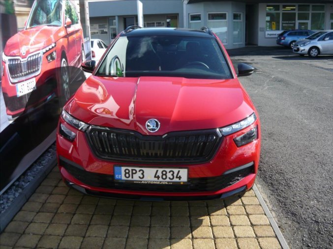 Škoda Kamiq, 1,5 TSI 110 kW Monte Carlo, barva červená