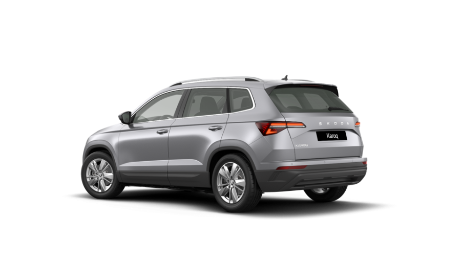 Škoda Karoq, 1,5 TSI 110 kW 7° automatická DSG, barva stříbrná