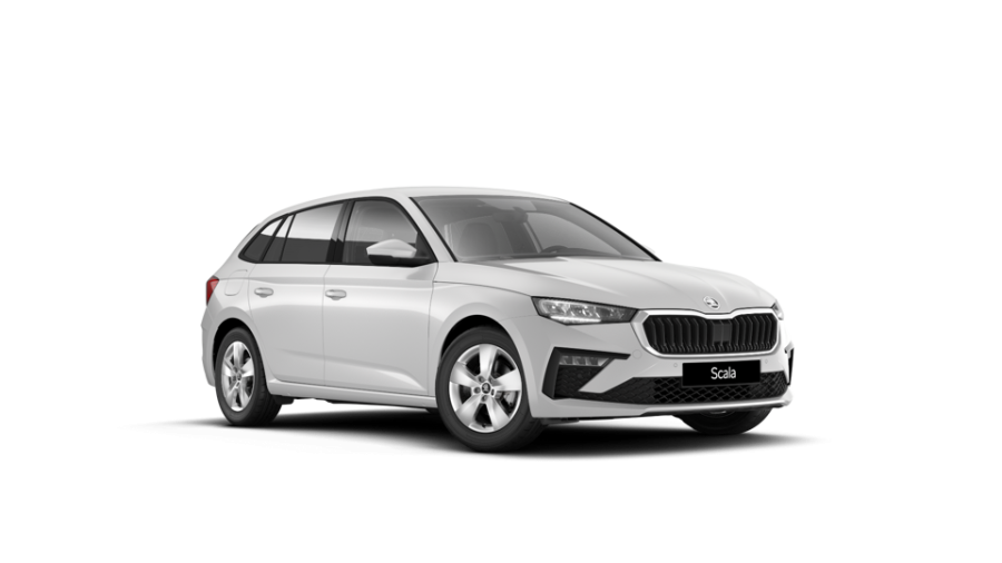 Škoda Scala, 1,5 TSI 110 kW 6-stup. mech., barva bílá