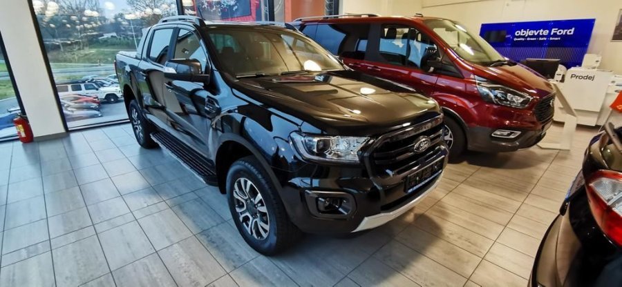 Ford Ranger, Double Cab Wildtrak, Dvojkabina, 2.0 EcoBlue Bi-Turbo 157 kW/213 k, 10st. automatická, 4WD, barva černá