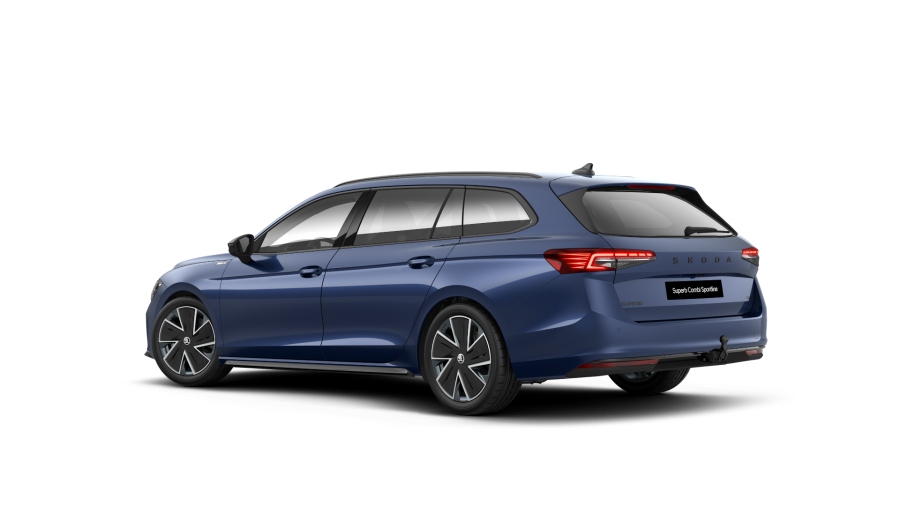 Škoda Superb, 2,0 TDI 142 kW 7° automatická DSG 4x4, barva modrá