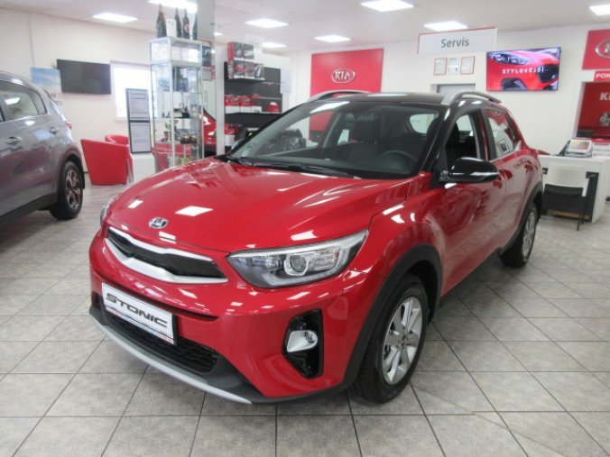 Kia Stonic, 1.4 CVVT Exclusive NAVI, barva červená