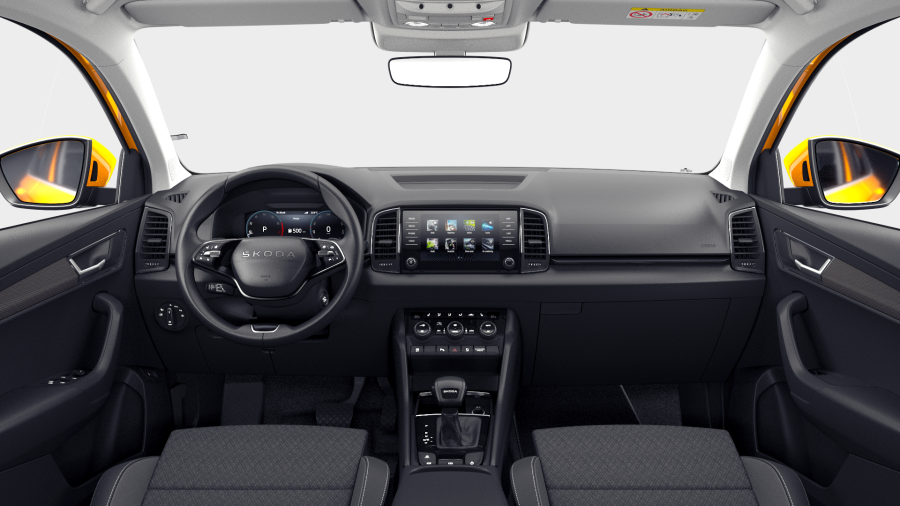 Škoda Karoq, 1,5 TSI 110 kW 7° automatická DSG, barva oranžová