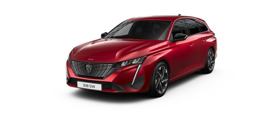 Peugeot 308, Peugeot 308 308 SW ALLURE Hybrid 136 e-DCS6, barva červená