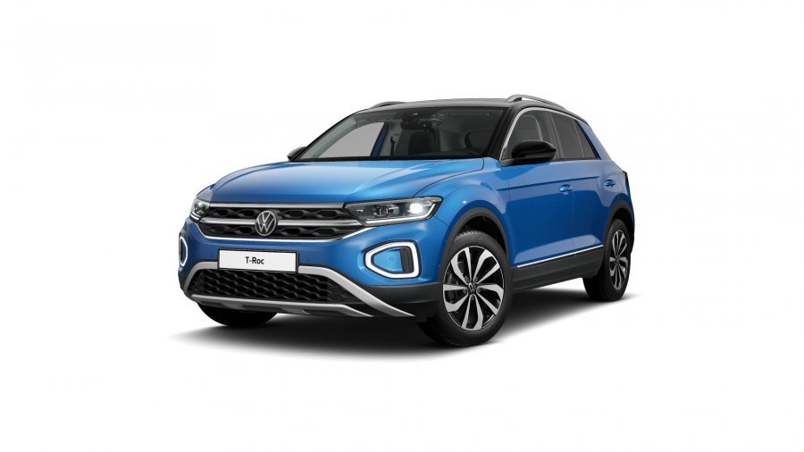 Volkswagen T-Roc, T-Roc Style 1,5 TSI 110 kW 6G, barva modrá