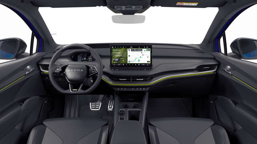 Škoda Enyaq iV, 84 kWh 250 kW 1° automatická 4x4, barva modrá