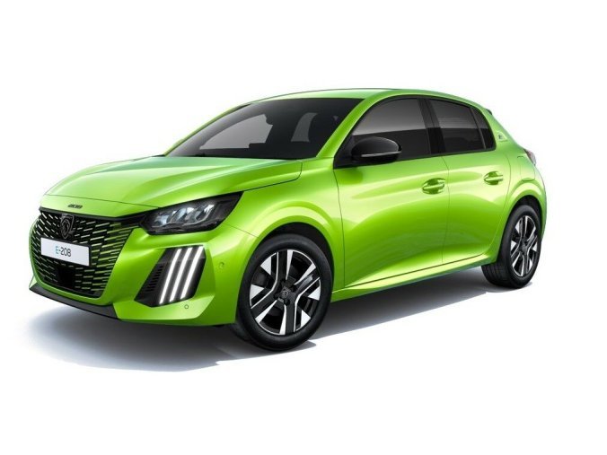 Peugeot 208, Peugeot 208 ALLURE Elektromotor 115 kW / 156 k (Baterie 51 kWh), barva žlutá