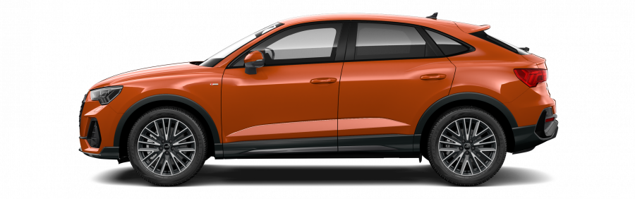 Audi Q3 Sportback, Q3 SB S line 45 TFSI 180 kW q, barva oranžová