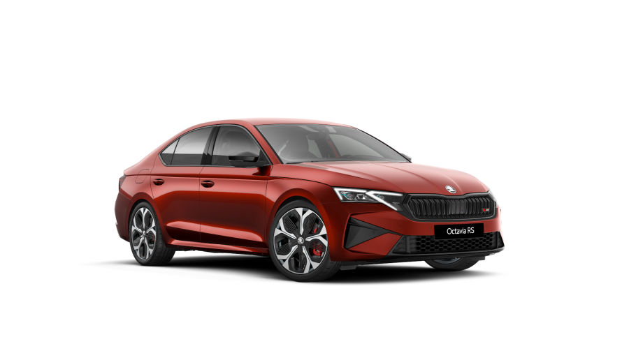 Škoda Octavia, 2,0 TSI 195 kW 7° automatická DSG, barva oranžová