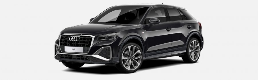 Audi Q2, Q2 S line 35 TDI 110kW quattro, barva černá