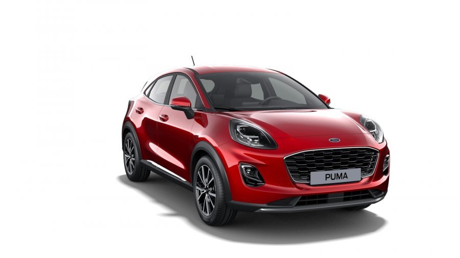 Ford Puma, Titanium, 5dveřová, 1.0 EcoBoost  114 kW/155 k, 6st. manuální, barva červená