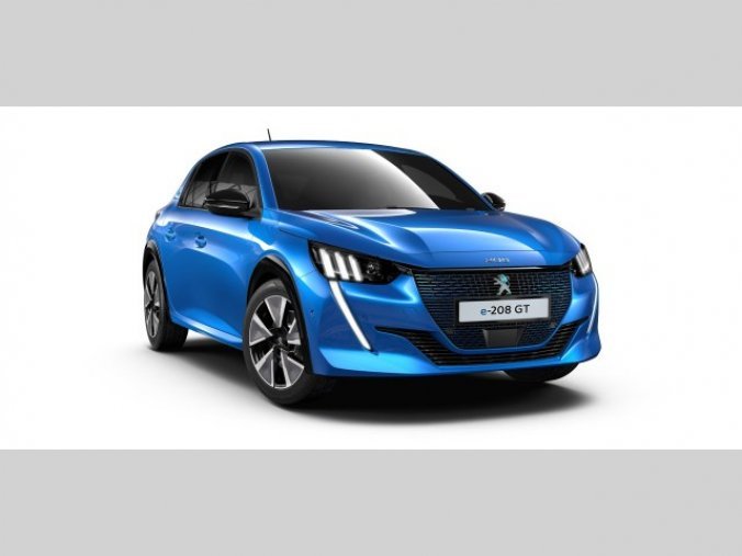 Peugeot 208, e-GT 136k 50 kWh, barva modrá