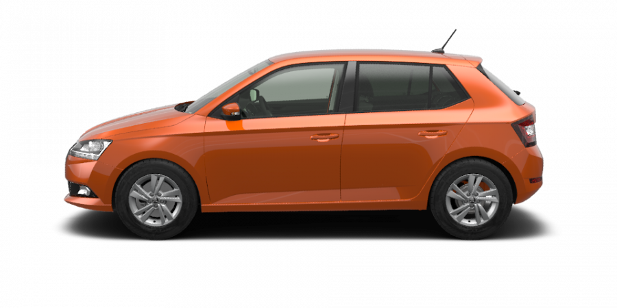 Škoda Fabia, 1,0 MPI 44 kW 5-stup. mech., barva oranžová