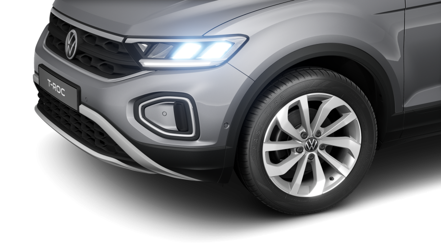 Volkswagen T-Roc, T-Roc Love 1,5 TSI 110 kW 7DSG, barva stříbrná