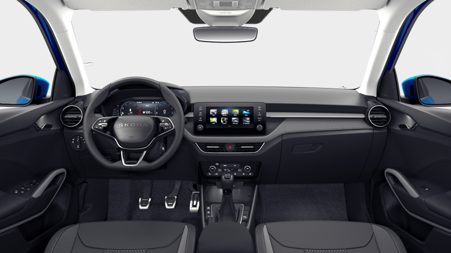 Škoda Fabia, 1,0 TSI 85 kW 6° manuální, barva modrá