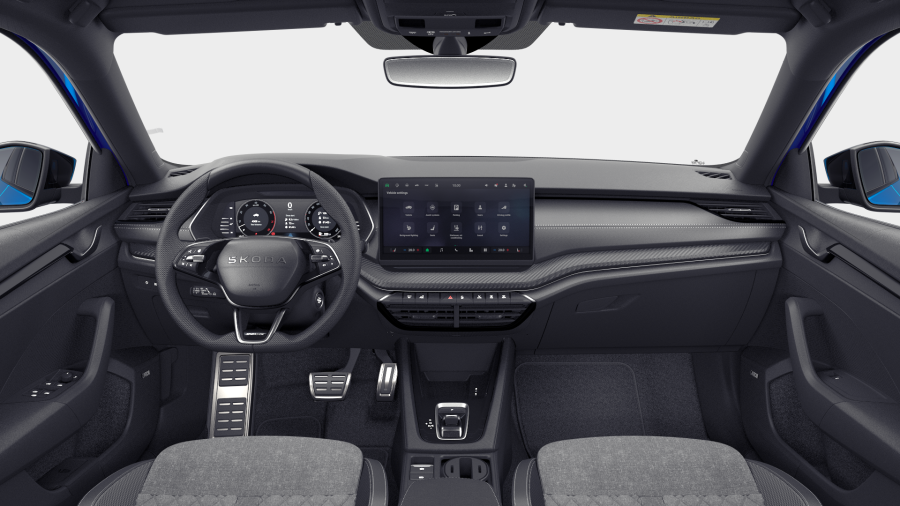 Škoda Octavia, 1,5 TSI m-HEV 110 kW 7° automatická DSG, barva modrá