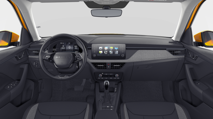 Škoda Kamiq, 1,0 TSI 85 kW 7° automatická DSG, barva oranžová