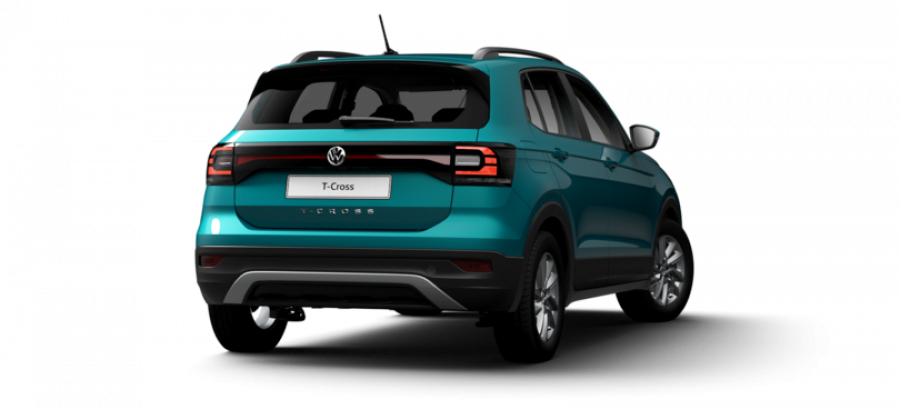 Volkswagen T-Cross, Life 1.0 TSI 85 kW 7DSG, barva tyrkysová