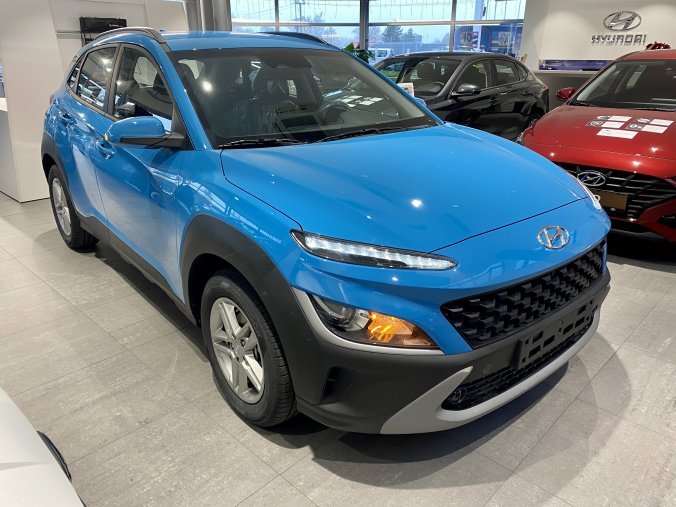 Hyundai Kona, 1,0 T-GDI 88 kW (95 NAT) 6 st. man, barva modrá