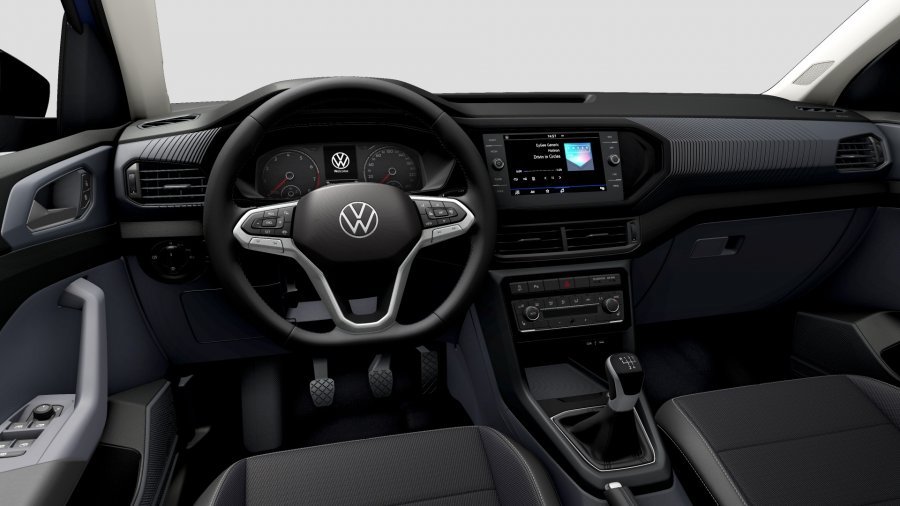 Volkswagen T-Cross, T-Cross Life 1,0 TSI 70 kW 5G, barva modrá