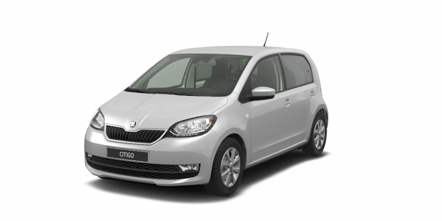 Škoda Citigo, 1,0 MPI 55 kW 5-stup. mech., barva stříbrná