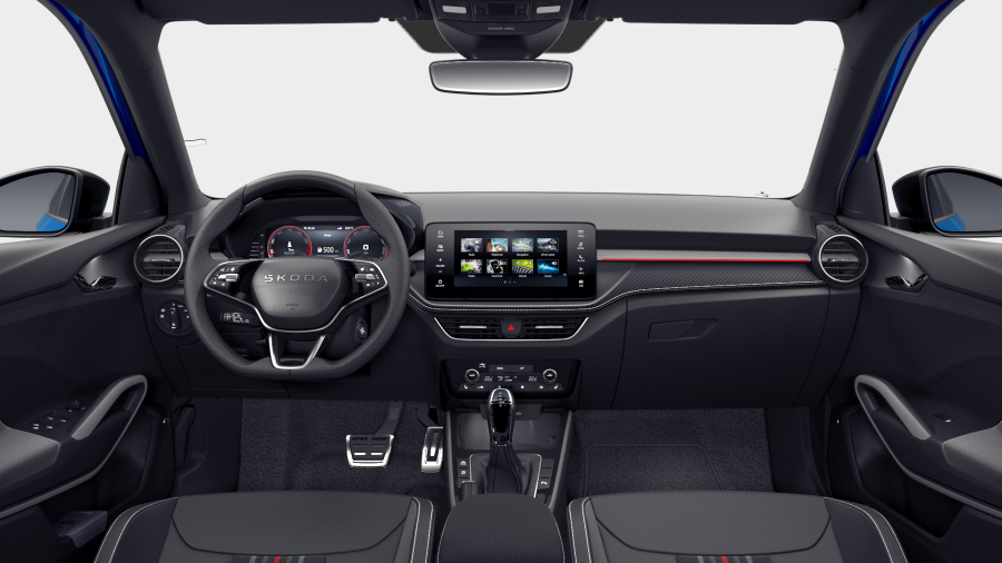 Škoda Fabia, 1,5 TSI 130 kW 7° automatická DSG, barva modrá