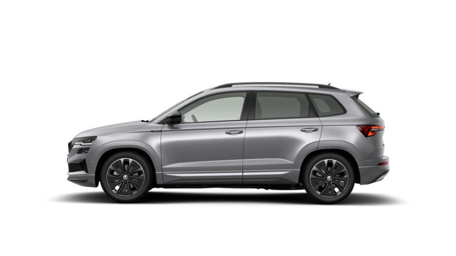 Škoda Karoq, 1,5 TSI 110 kW 7° automatická DSG, barva stříbrná