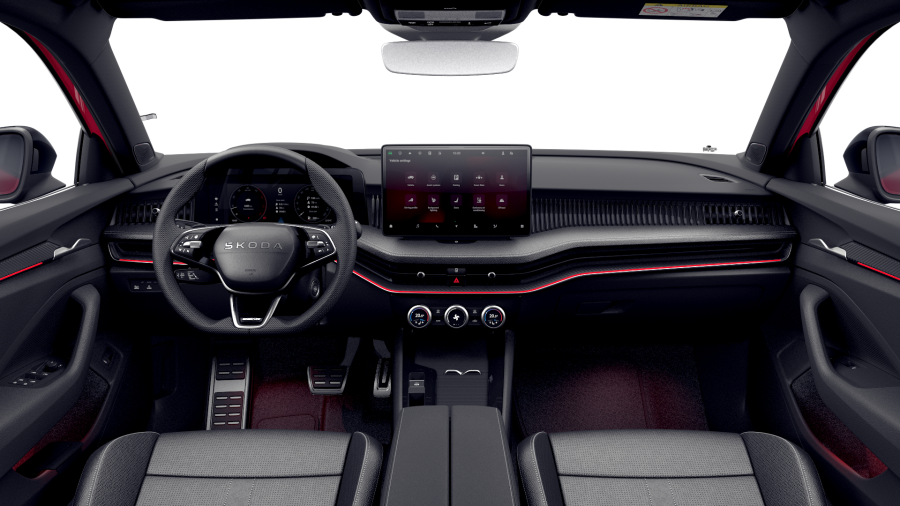 Škoda Superb, 2,0 TSI 195 kW 7° automatická DSG 4x4, barva červená