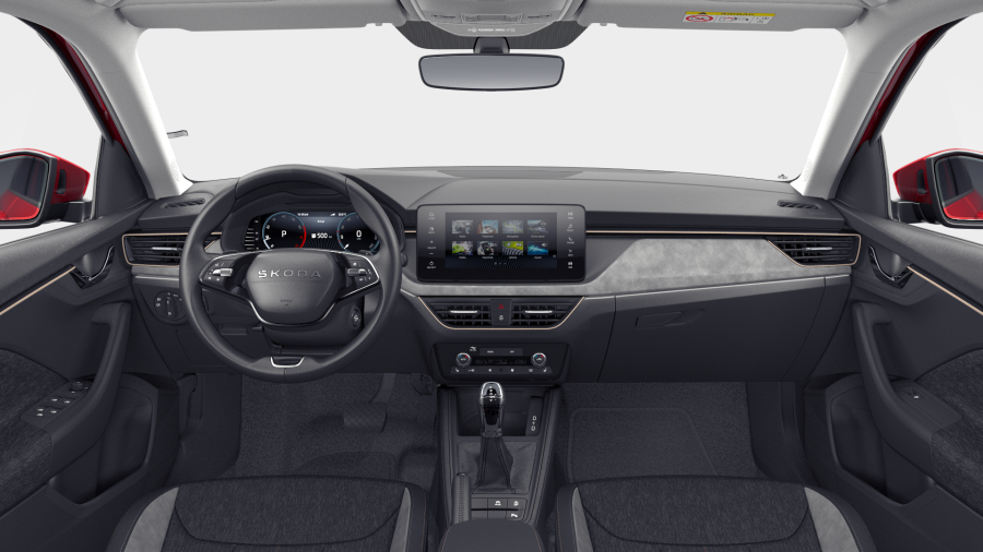 Škoda Scala, 1,5 TSI 110 kW 7° automatická DSG, barva červená