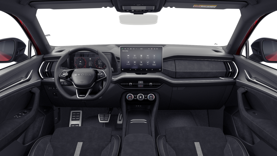 Škoda Kodiaq, 2,0 TDI 142 kW 7° automatická DSG 4x4, barva červená