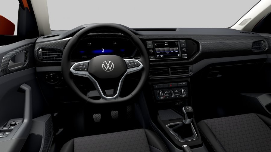 Volkswagen T-Cross, T-Cross Life 1,0 TSI 70 kW 5G, barva oranžová