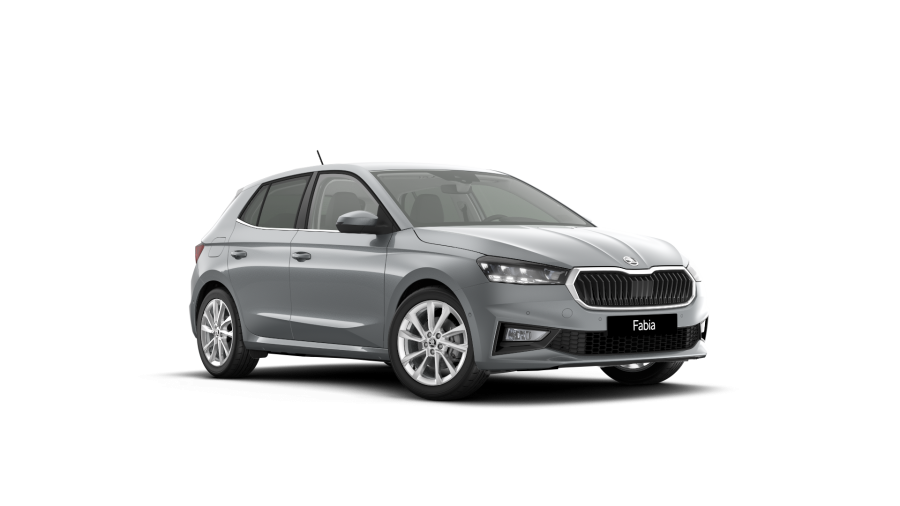 Škoda Fabia, 1,5 TSI 110 kW 7° automatická DSG, barva stříbrná