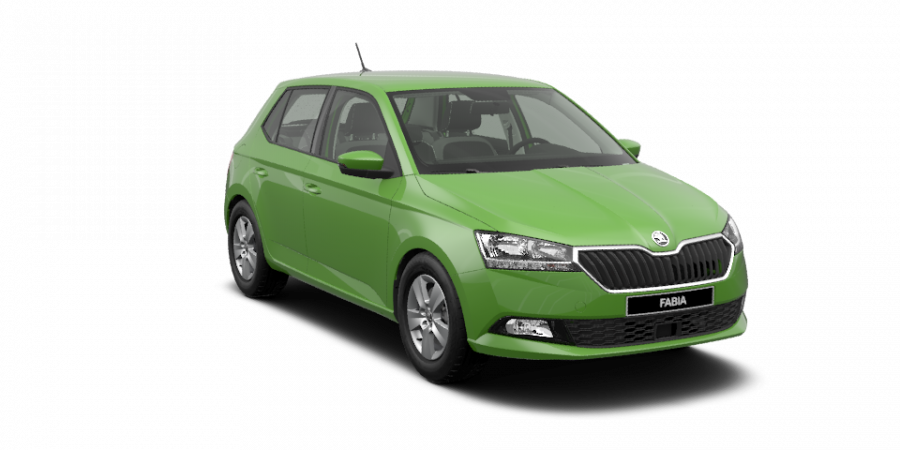 Škoda Fabia, 1,0 MPI 55 kW 5-stup. mech., barva zelená
