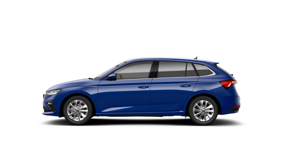 Škoda Scala, 1,5 TSI 110 kW 6° manuální, barva modrá