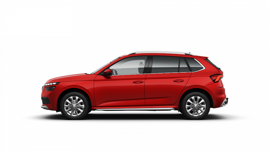 Škoda Kamiq, 1,5 TSI 110 kW 7-stup. automat., barva červená
