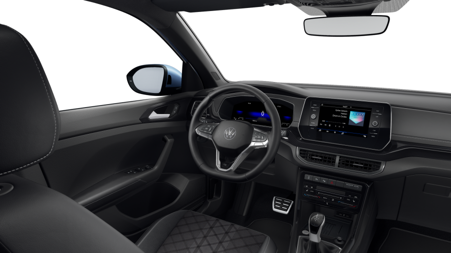 Volkswagen T-Cross, T-Cross R-Line People 1.0 TSI 85 kW 7DSG, barva modrá