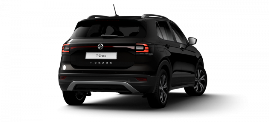 Volkswagen T-Cross, Life 1.0 TSI 85 kW 6G, barva černá