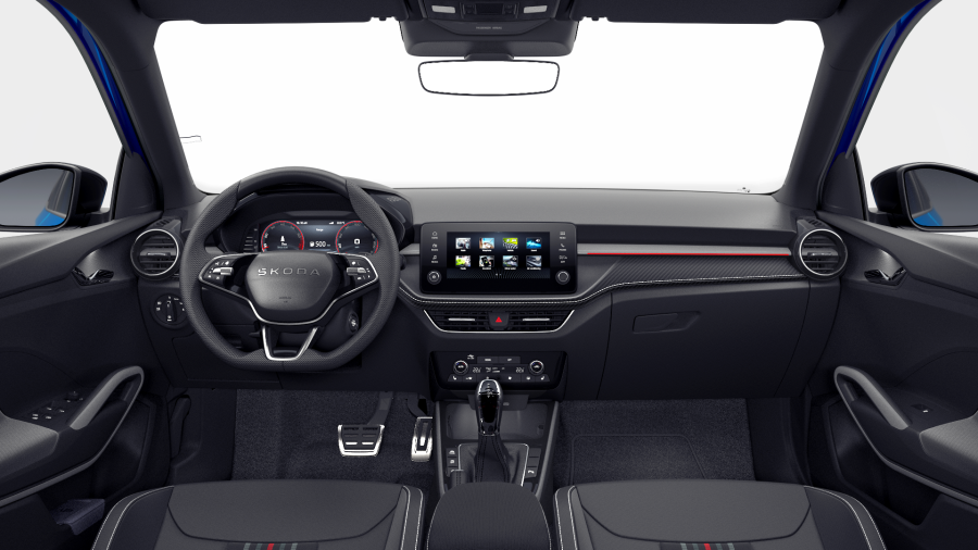 Škoda Fabia, 1,5 TSI 130 kW 7-stup. automat., barva modrá