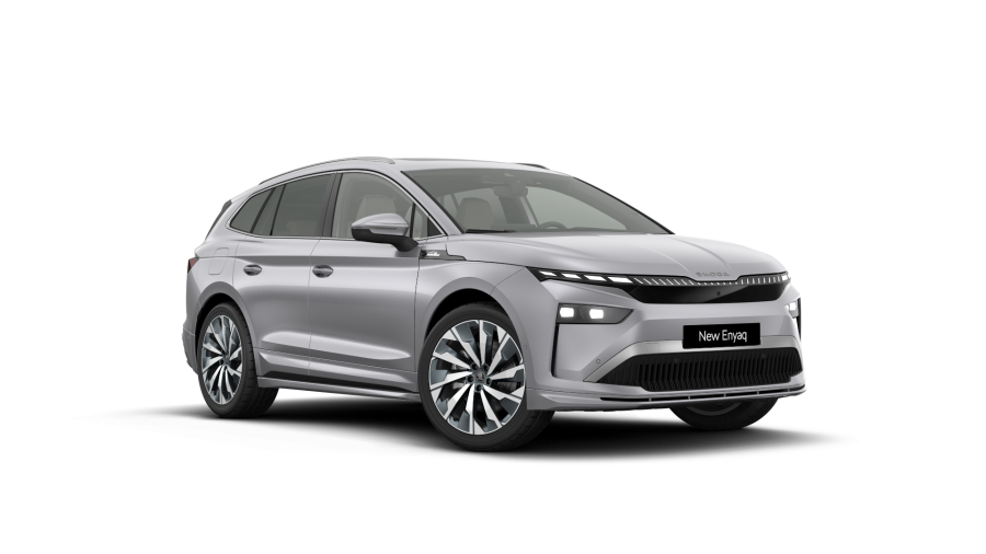 Škoda Enyaq iV, 82 kWh 210,00 kW 1° automatická 4x4, barva stříbrná